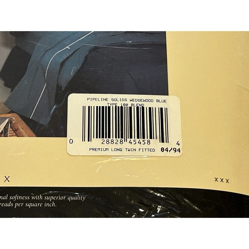 Martex Vintage- NEW - Premium Long Twin Fitted Sheet - Wedgwood Blue Deep Fitted